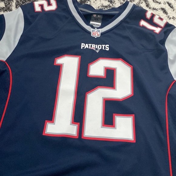 Tom Brady #12 Patriots Jersey NWT New Authentic On field Jersey size 52 🔥🔥🐐🏈 - Picture 9 of 9